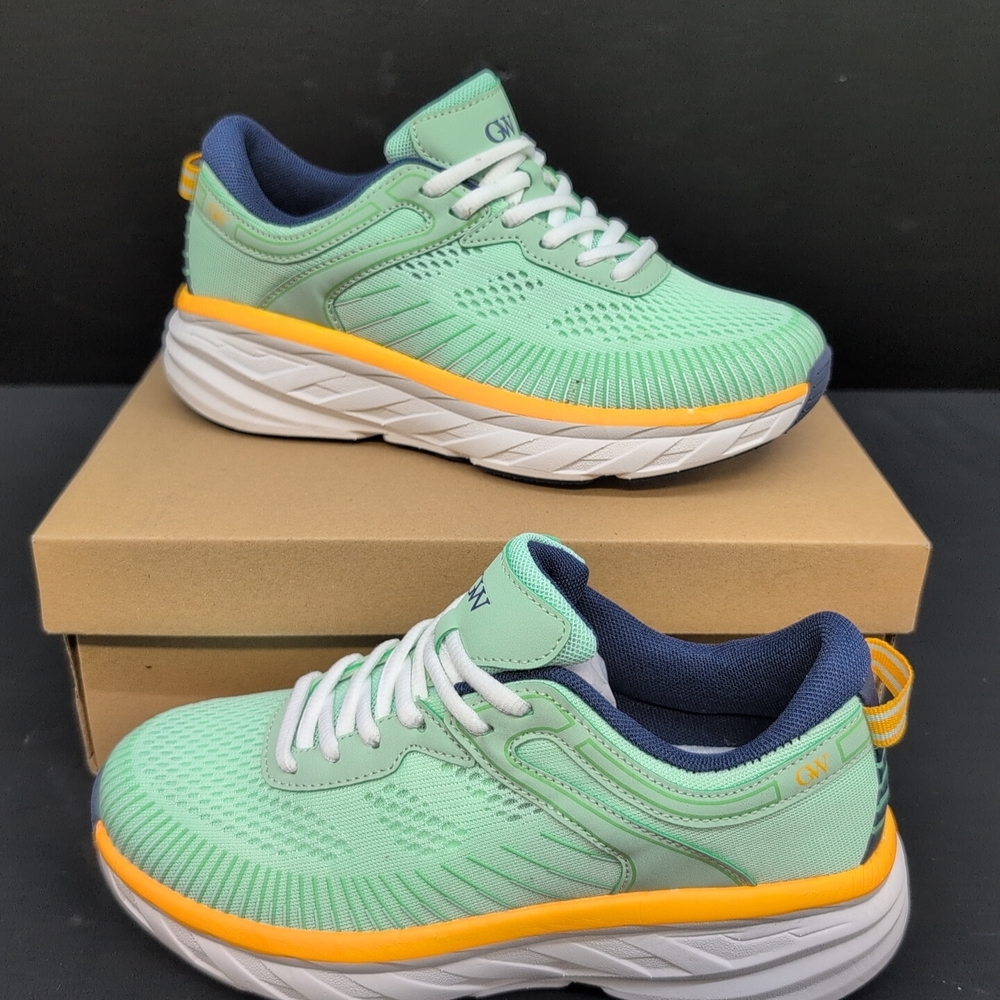 G West Mesh Flexible Running Women's Shoes US 7.5 Green GWW30013